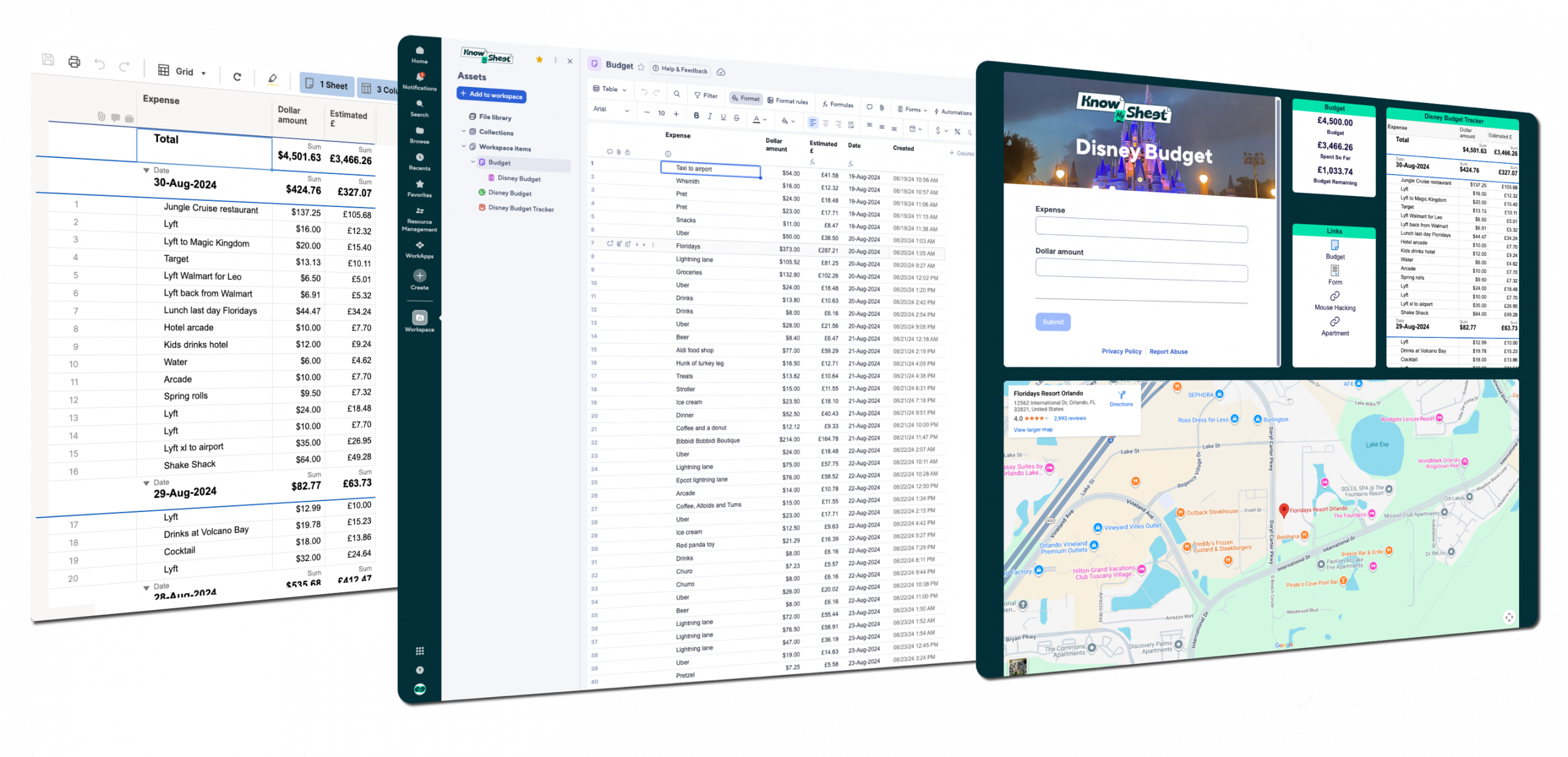 Smartsheet Disney World Trip Money Saving Solution